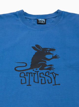 Rat Pigment Dyed T-shirt Blue by Stüssy by Couverture & The Garbstore
