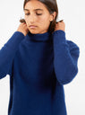 Amara Turtleneck Sweater Midnight Blue by Himalayan Cashmere Co | Couverture & The Garbstore