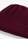 Nimbus Ribbed Beanie Hawthorn Red by Himalayan Cashmere Co | Couverture & The Garbstore