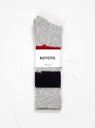 Retro Winter Outdoor Socks Grey, Navy & Red by ROTOTO by Couverture & The Garbstore