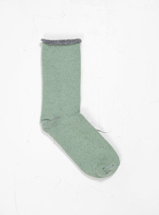 Double Face Cozy Sleeping Socks Light Green & Grey by ROTOTO | Couverture & The Garbstore