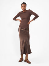 Nera Skirt Brown by Naya Rea | Couverture & The Garbstore
