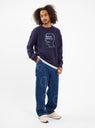 Logohead Double Knee Utility Jeans Indigo Blue by Brain Dead | Couverture & The Garbstore