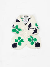 Flower Scarf Ecru & Green by YMC | Couverture & The Garbstore