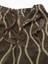 Drunk Stripe 8W Corduroy Easy Trousers Khaki by Kapital | Couverture & The Garbstore