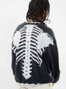 2Tone Remake Bone Fleece Sweatshirt Grey & Black by Kapital | Couverture & The Garbstore