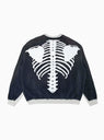 2Tone Remake Bone Fleece Sweatshirt Grey & Black by Kapital | Couverture & The Garbstore