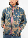 Java Kasuri Fleece Blouson Jacket Navy by Kapital | Couverture & The Garbstore