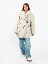 Beni Ourain Boa Fleece Jacket Off White by Kapital | Couverture & The Garbstore