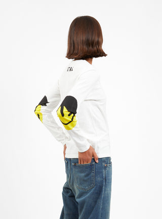 Catpital Patch Long Sleeve T-Shirt White by Kapital | Couverture & The Garbstore