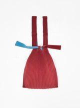 Tate Pleated Tote Bag Large Blue & Burgundy by PLECO | Couverture & The Garbstore