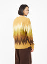 Zig Zag Mohair Cardigan Yellow by Needles | Couverture & The Garbstore