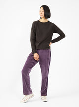 Narrow Velour Track Pants Purple by Needles | Couverture & The Garbstore