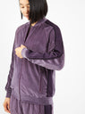 Velour Track Jacket Purple by Needles | Couverture & The Garbstore