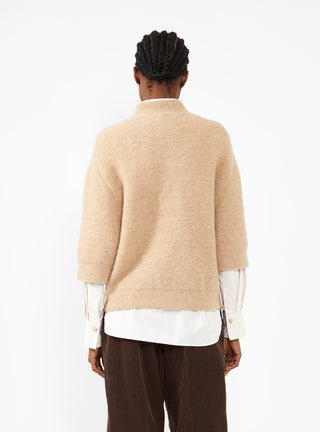 Fleece Crewneck Sweater Camel by Lauren Manoogian | Couverture & The Garbstore