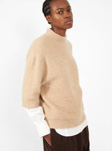 Fleece Crewneck Sweater Camel by Lauren Manoogian | Couverture & The Garbstore