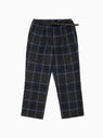 Wool Relaxed Pleated Trousers Navy Check by Gramicci | Couverture & The Garbstore