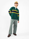 MIL Herringbone Trousers Sage Green by Beams Plus by Couverture & The Garbstore