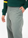 MIL Herringbone Trousers Sage Green by Beams Plus | Couverture & The Garbstore
