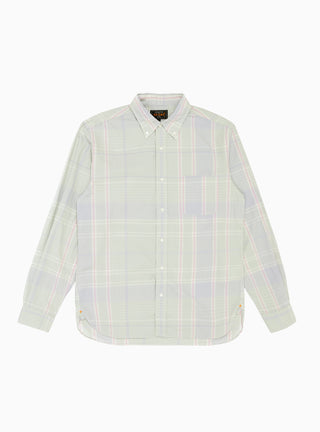 B.D. Big Fade Check Shirt Mint Green & Blue by Beams Plus | Couverture & The Garbstore
