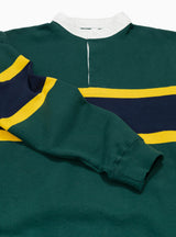 Stand Collar Rugby Shirt Green by Beams Plus | Couverture & The Garbstore