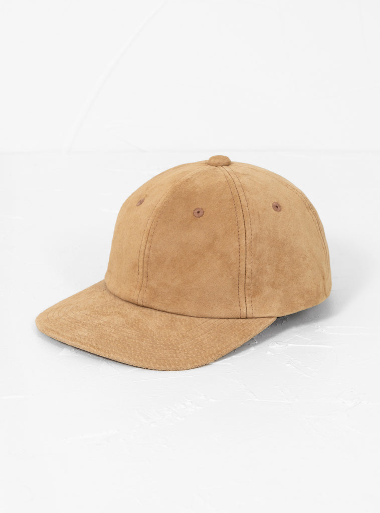 Water-Repellent Suede 6 Panel Cap Camel by Beams Plus by Couverture & The Garbstore