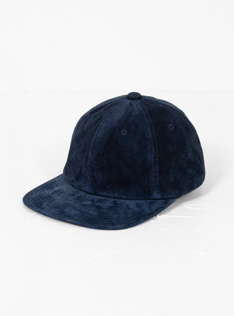 Water-Repellent Suede 6 Panel Cap Navy by Beams Plus | Couverture & The Garbstore