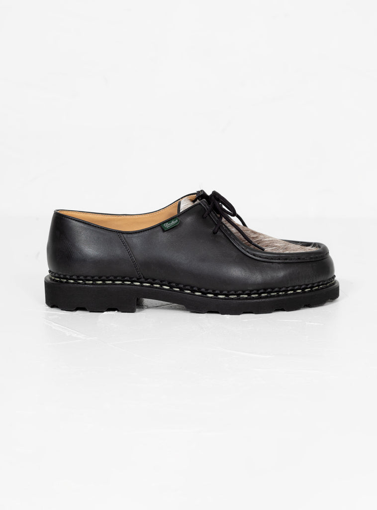 Michael Leather & Calf Hair Shoes Black by Paraboot by Couverture & The Garbstore