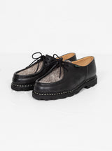 Michael Leather & Calf Hair Shoes Black by Paraboot | Couverture & The Garbstore