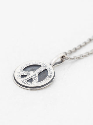 10 Cent Peace Pendant Necklace Silver by NORTH WORKS | Couverture & The Garbstore