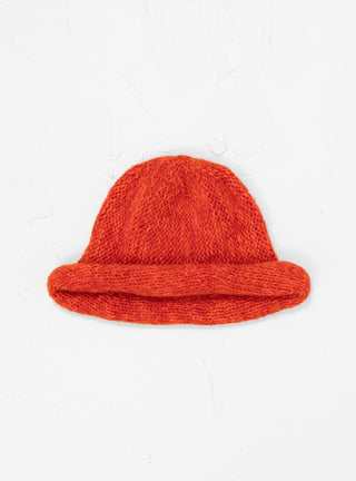 Hand Knit Roll Hat Orange by Sublime | Couverture & The Garbstore