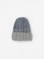 Hand Knit Fisherman Beanie Grey by Sublime | Couverture & The Garbstore