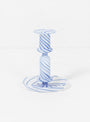 Flare Stripe Milk Medium Candle Holder Blue by Hay | Couverture & The Garbstore