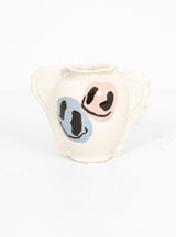 Smiley Vase Yellow, Pink & Blue by DUM KERAMIK | Couverture & The Garbstore