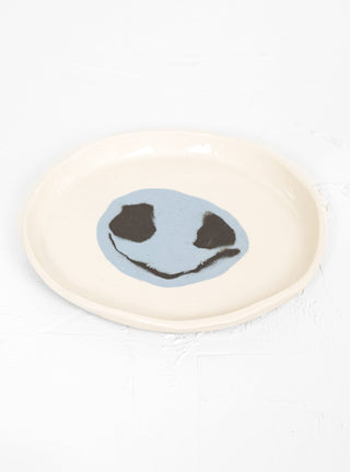 Smiley Plate Blue by DUM KERAMIK | Couverture & The Garbstore