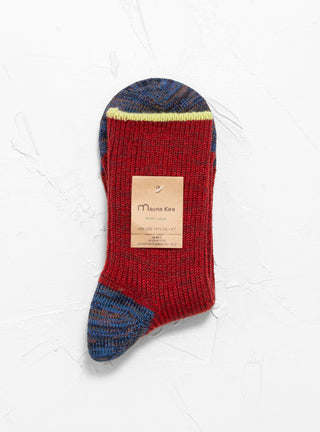 Multicolour Switching Socks Red by Mauna Kea by Couverture & The Garbstore