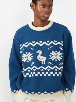 Canard Sweater Indigo Blue & Ivory by Conichiwa Bonjour | Couverture & The Garbstore