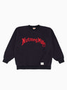 Old Logo Football Sweatshirt Navy by Nutmeg Mills | Couverture & The Garbstore