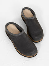 Original Suede Clogs Charcoal by Simple | Couverture & The Garbstore