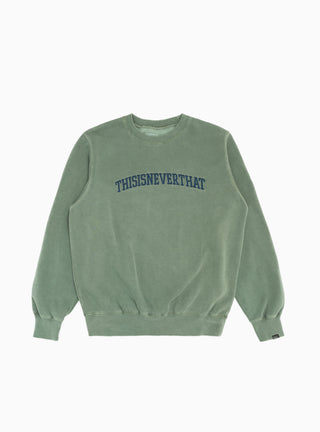 Arch Logo Sweatshirt Forest Green by thisisneverthat | Couverture & The Garbstore