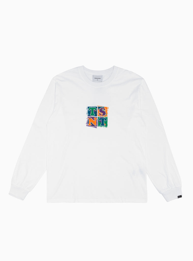 Painted TSNT LS T-shirt White by thisisneverthat by Couverture & The Garbstore