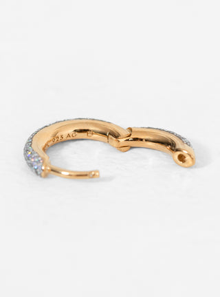 Kate Opal Glitter Gold-Plated Single Huggie Earring by Maria Black by Couverture & The Garbstore