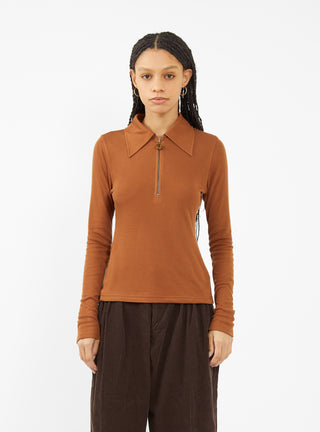 Jasmine Top Chestnut Brown by Rejina Pyo by Couverture & The Garbstore