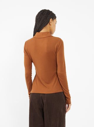 Jasmine Top Chestnut Brown by Rejina Pyo by Couverture & The Garbstore