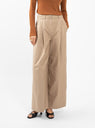 Pliza Wide Pleated Trousers Sand by Christian Wijnants | Couverture & The Garbstore