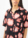 Taru Short Sleeve Shirt Black & Coral Leaves by Christian Wijnants | Couverture & The Garbstore