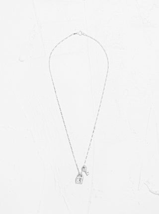 Lock and Key Necklace Silver by Alec Doherty by Couverture & The Garbstore