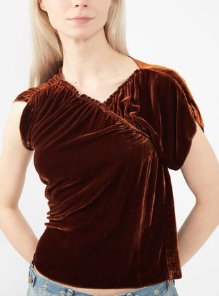 Rossia Top Brown by Baserange by Couverture & The Garbstore