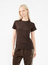 Bamboo T-shirt Brown by Baserange by Couverture & The Garbstore
