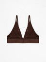 Triangle Bra Brown by Baserange by Couverture & The Garbstore